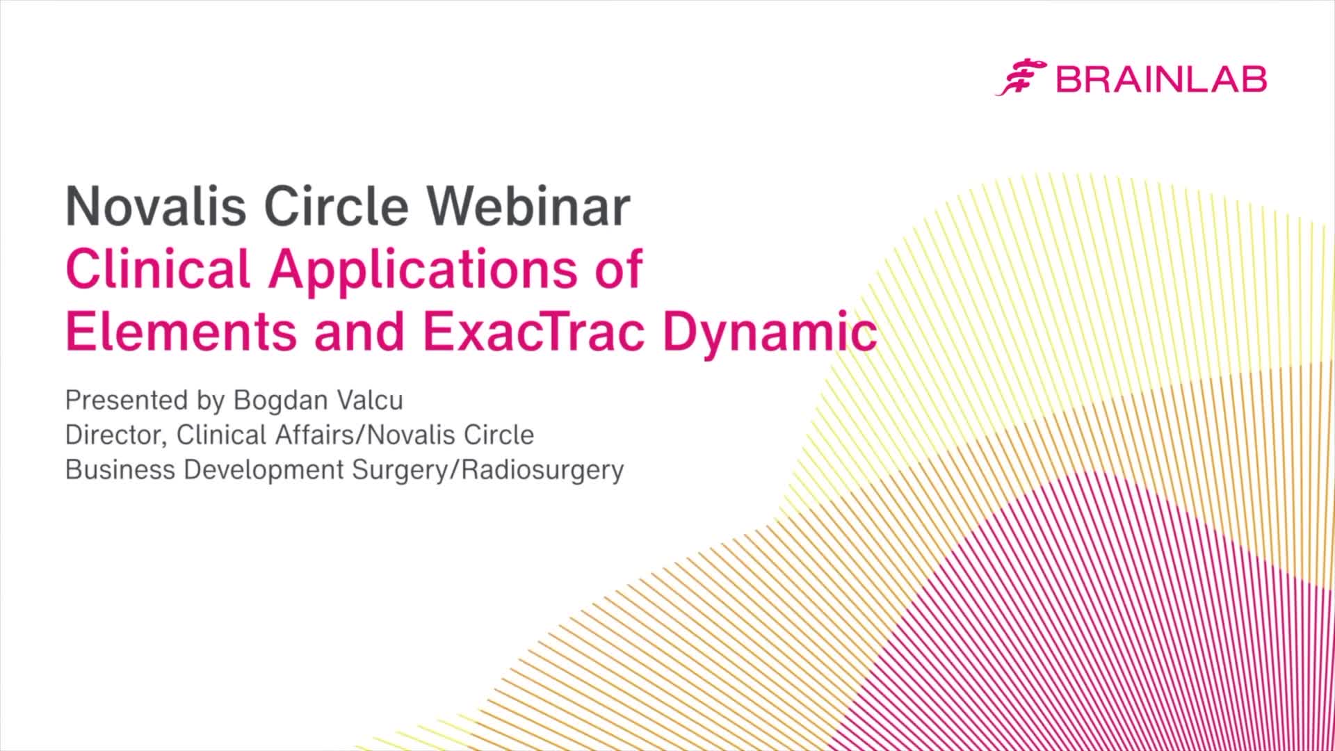 Exactrac Clinical Applications of Elements and ExacTrac Dynamic
